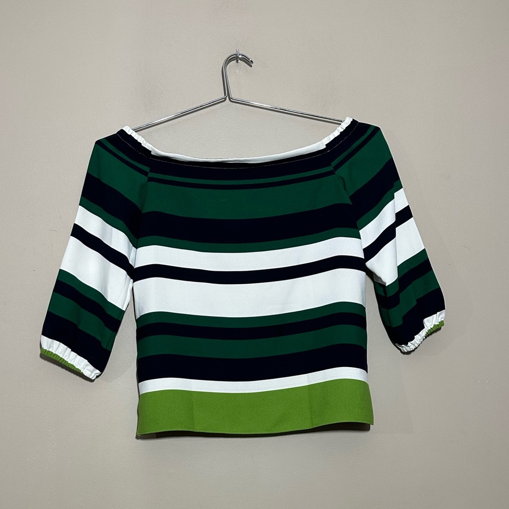 Ann Taylor || Woman’s Off-the-shoulder striped top